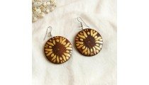 New Design Premium Painting Wood Earrings Unique